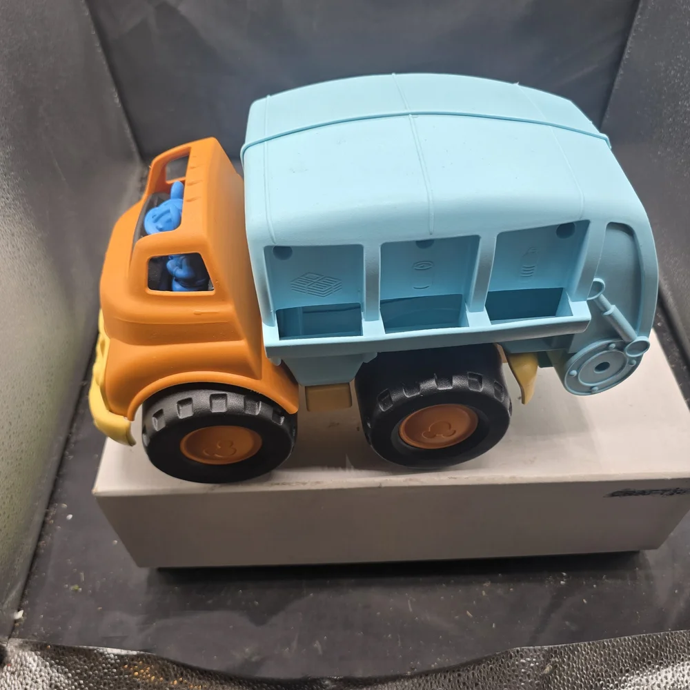 Orange and Blue Toy Truck with‎ Bear Driver
